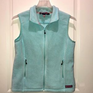 Vineyard Vines vest in blue- women’s medium fleece